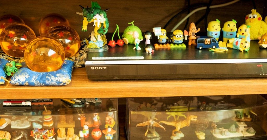 テレビ台のしたのコレクション