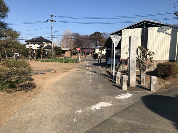 鎌倉街道からみた鷲宮神社